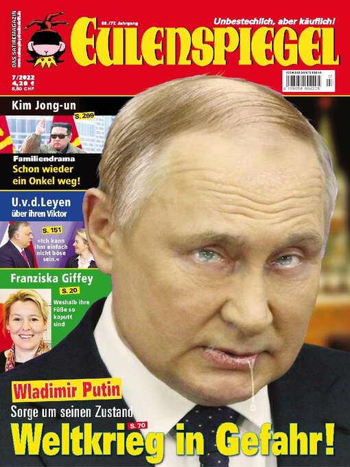 Title details for EULENSPIEGEL, Das Satiremagazin by Eulenspiegel GmbH - Available